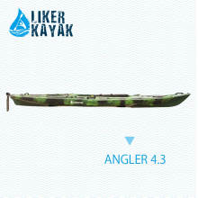 4.3m Kayak de pêche avec pédales Contrôle du repose-pieds, siège et chariot 2in1, moteur disponible